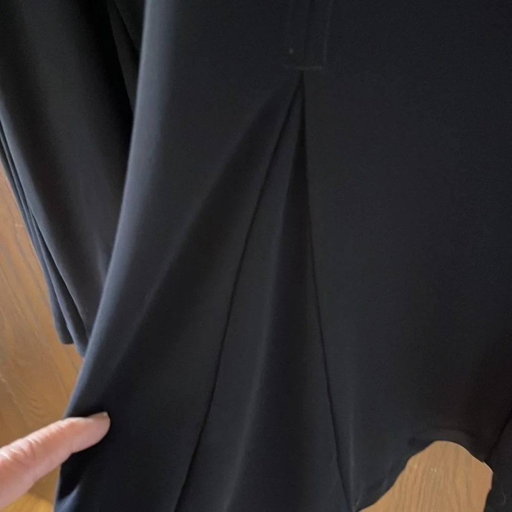 Tory Burch black, sleeveless long dress. Size Large. 100% Viscose.